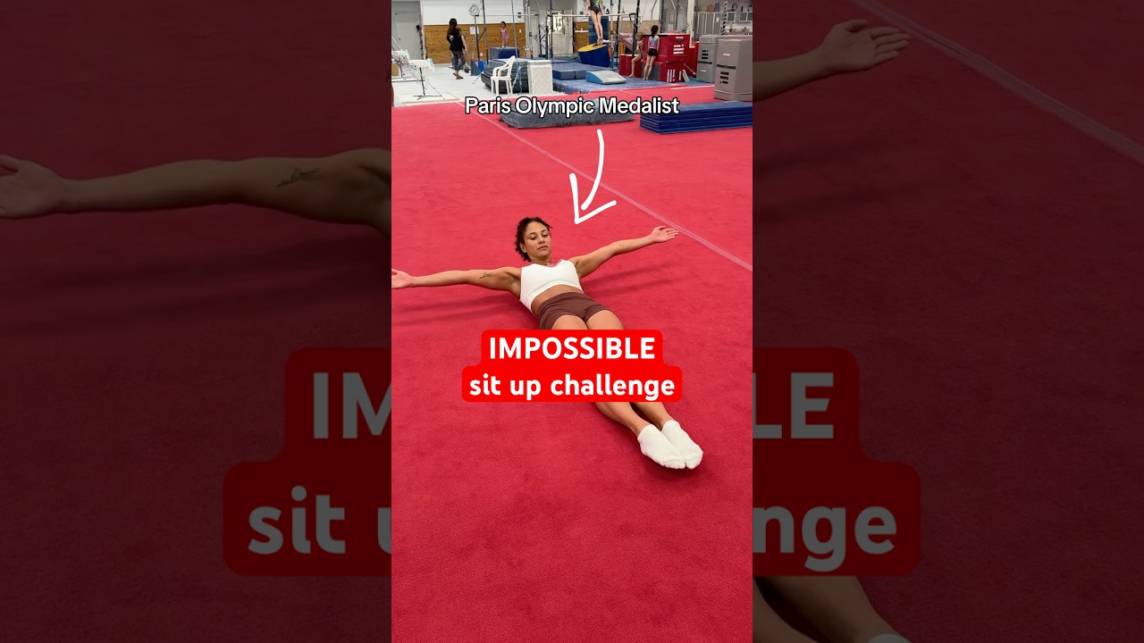 Is the impossible sit up challenge actually impossible? 🤔 #gymnastics #gymnast #situp #gym #fitness