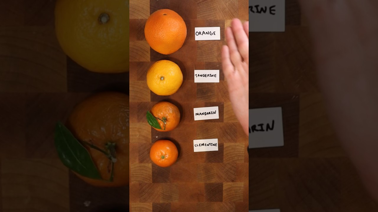 Is there a difference between Orange, Tangerine, Mandarin & Clementine?