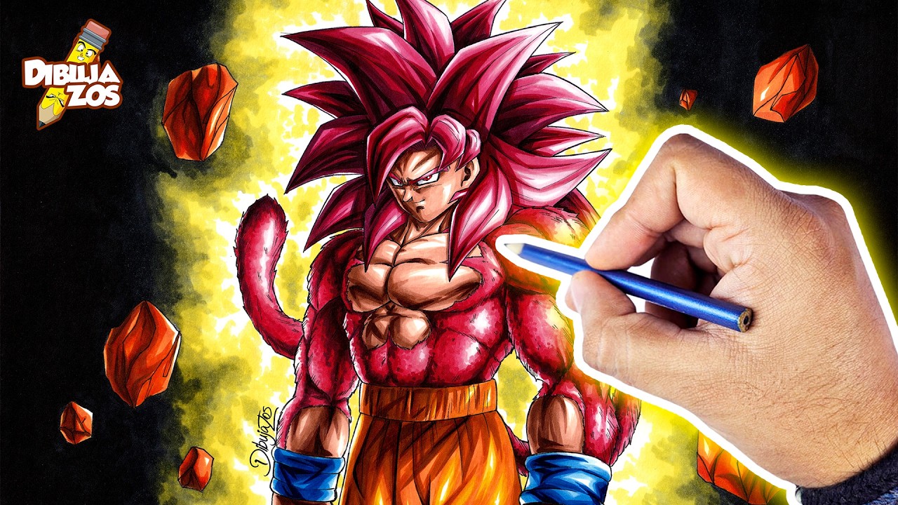 IS THIS DRAWING CANON? 🤔 | HOW TO DRAW GOKU SSJ4 FROM DRAGON BALL DAIMA [✅WELL EXPLAINED]