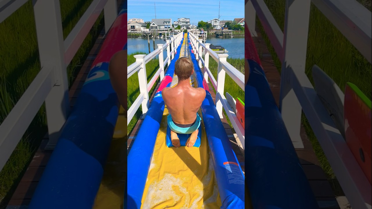 Is this the world's FASTEST Slip N Slide? (INSANE)