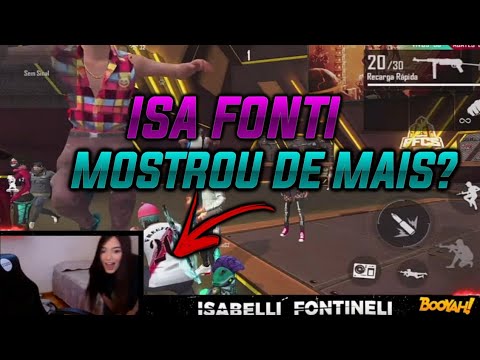 ISA FONTI QUASE MOSTRA DE MAIS EM LIVE?!