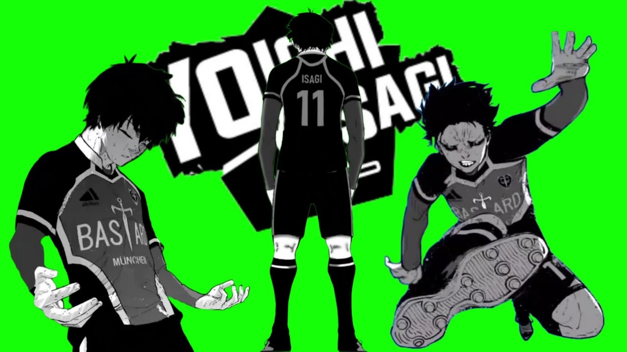 Isagi Yoichi Blue Lock Green Screen Manga [Clips for Edit]