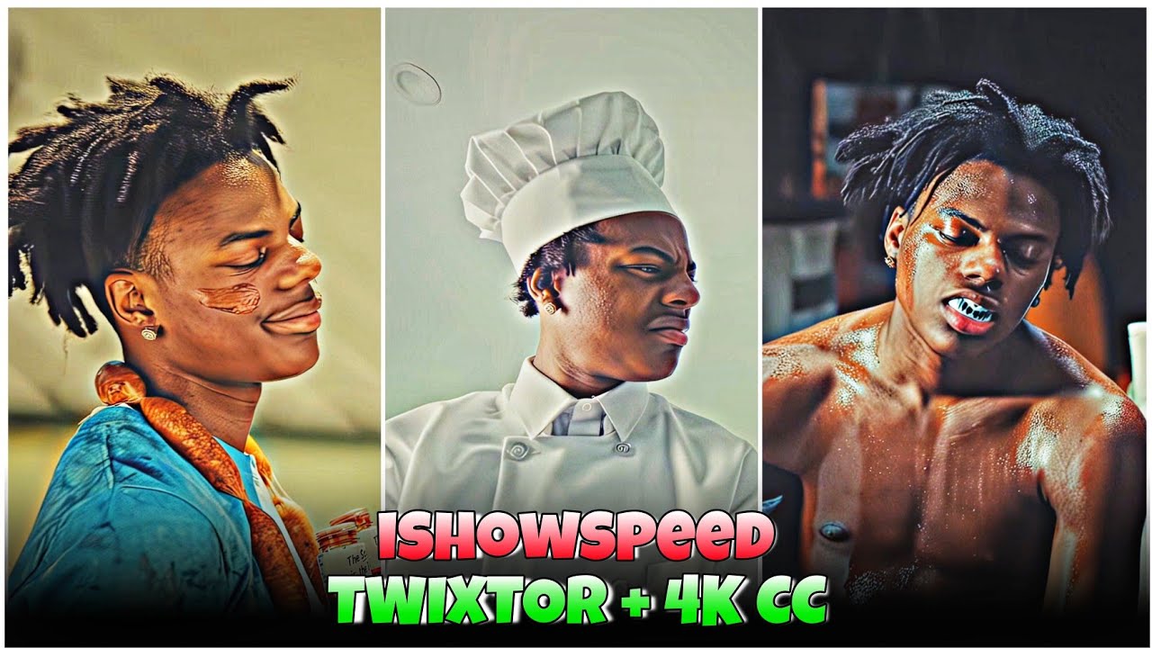 Ishowspeed : Comp - Best 4k Clips + CC High Quality For Editing 🤙💥 #part1