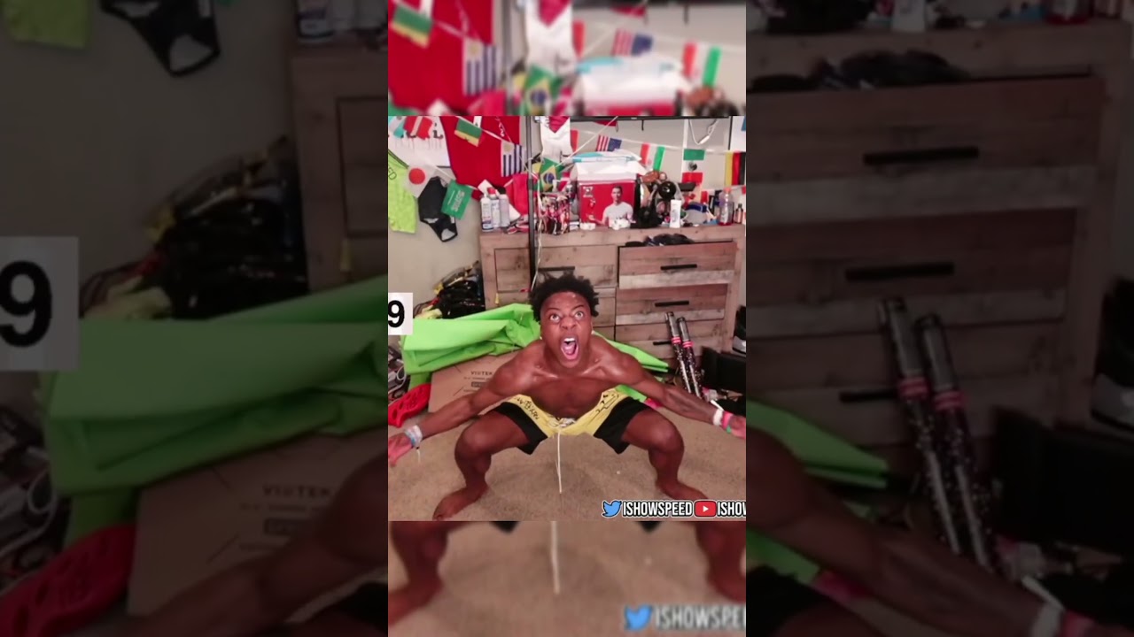ishowspeed trying to backflip #shorts #ishowscream
