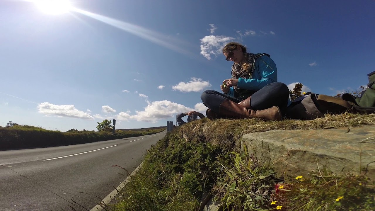 Isle Of Man TT Near the Creg-Ny-Baa Motorcycle Race FAST!