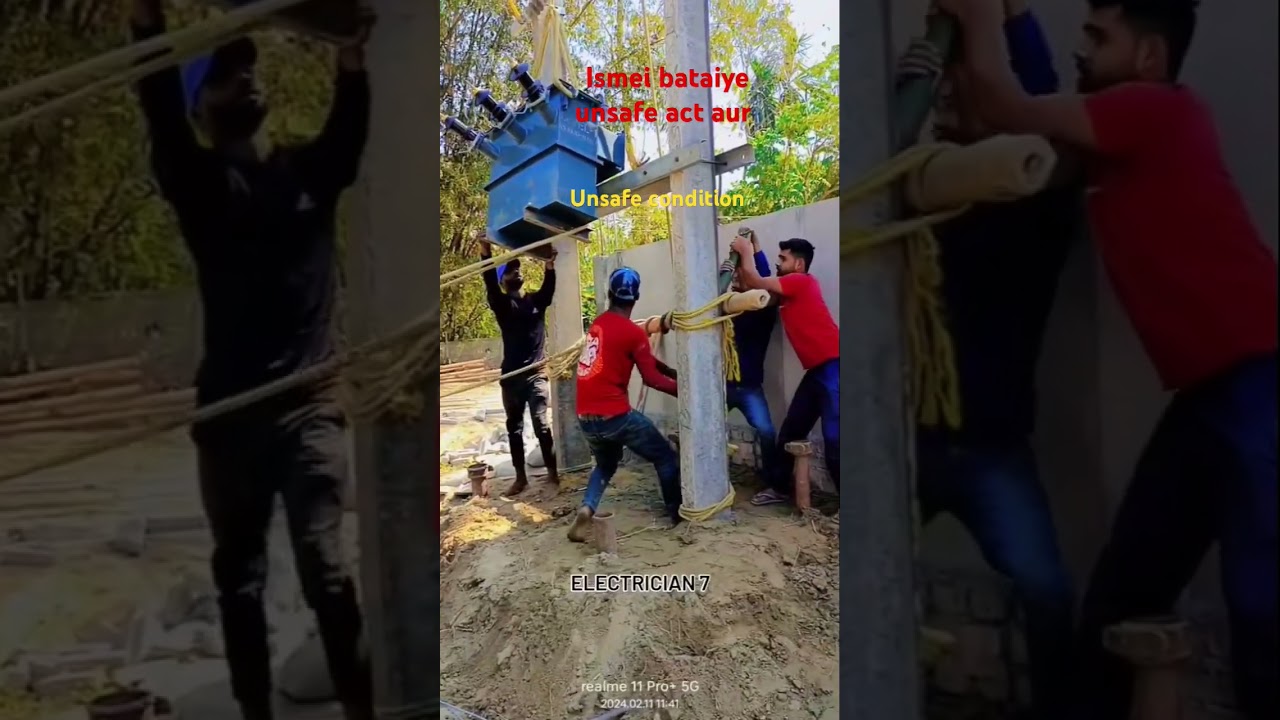 ismei bataiye unsafe act Hai ki condition #safetyexpo #safetyfirst #funny #thesafetymaster #safetyex
