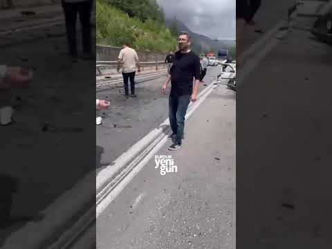 Isparta Antalya karayolu kargı tüneli trafik kazası  #drone #gündem #haber #deprem #kaza #trafik