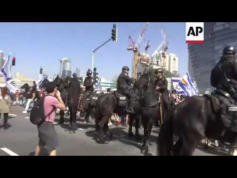Israel police break up protest on judicial reform