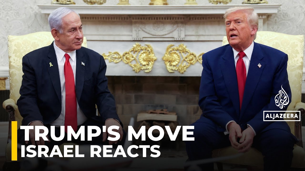 Israel responds to Trump’s White House announcement