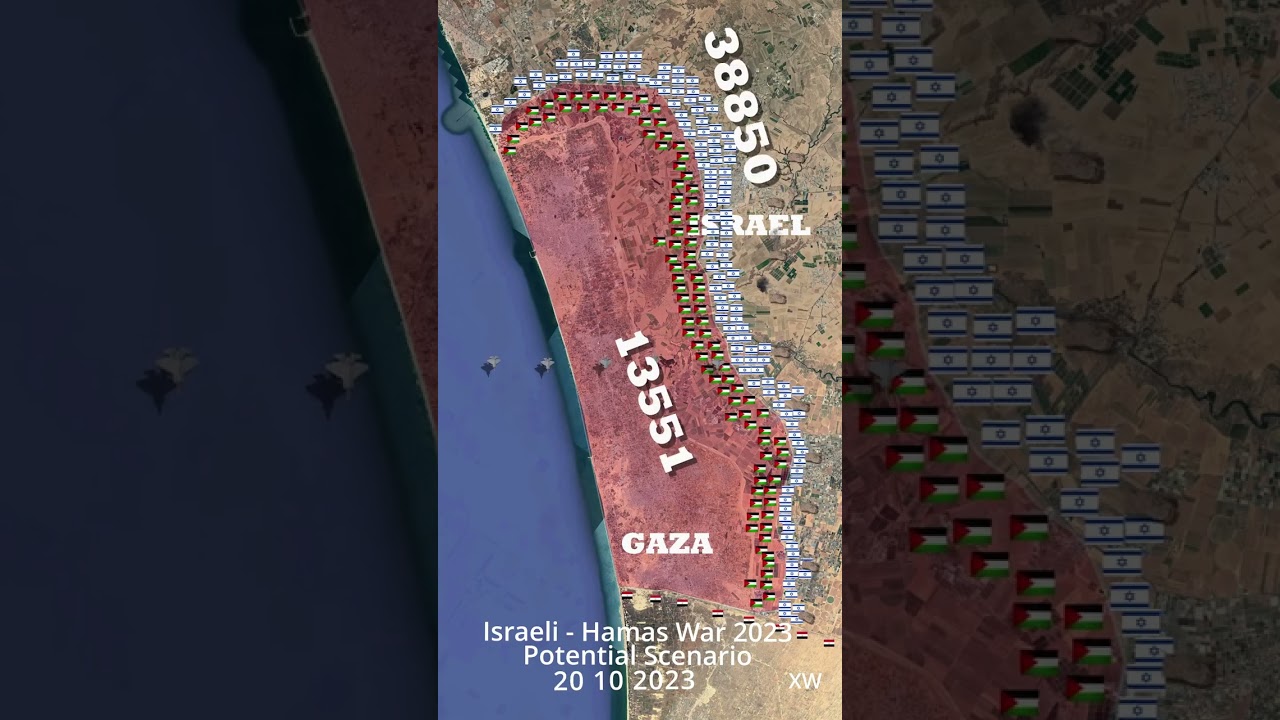 Israeli - Hamas War Animated Map 2023