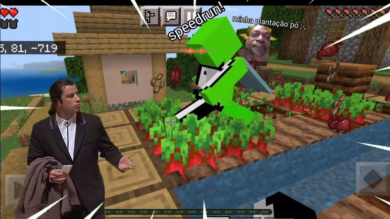 Isso não é uma speedrun!! caos no primeiro episódio da (zueira no minecraft ep 1)