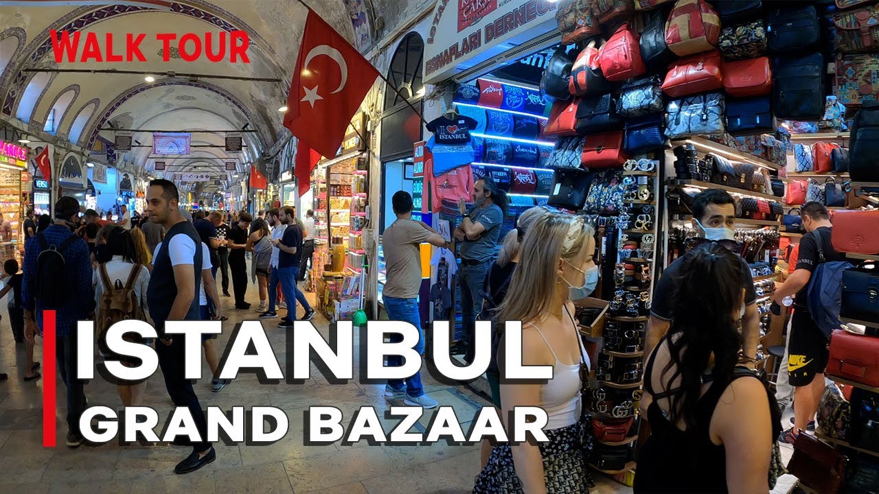 Istanbul Grand Bazaar (Kapalı çarşi) Walking Tour | Sep 2021| 4K
