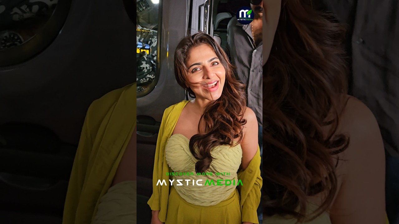 Iswarya Menon spotted at Thrissur with Team BAZOOKA