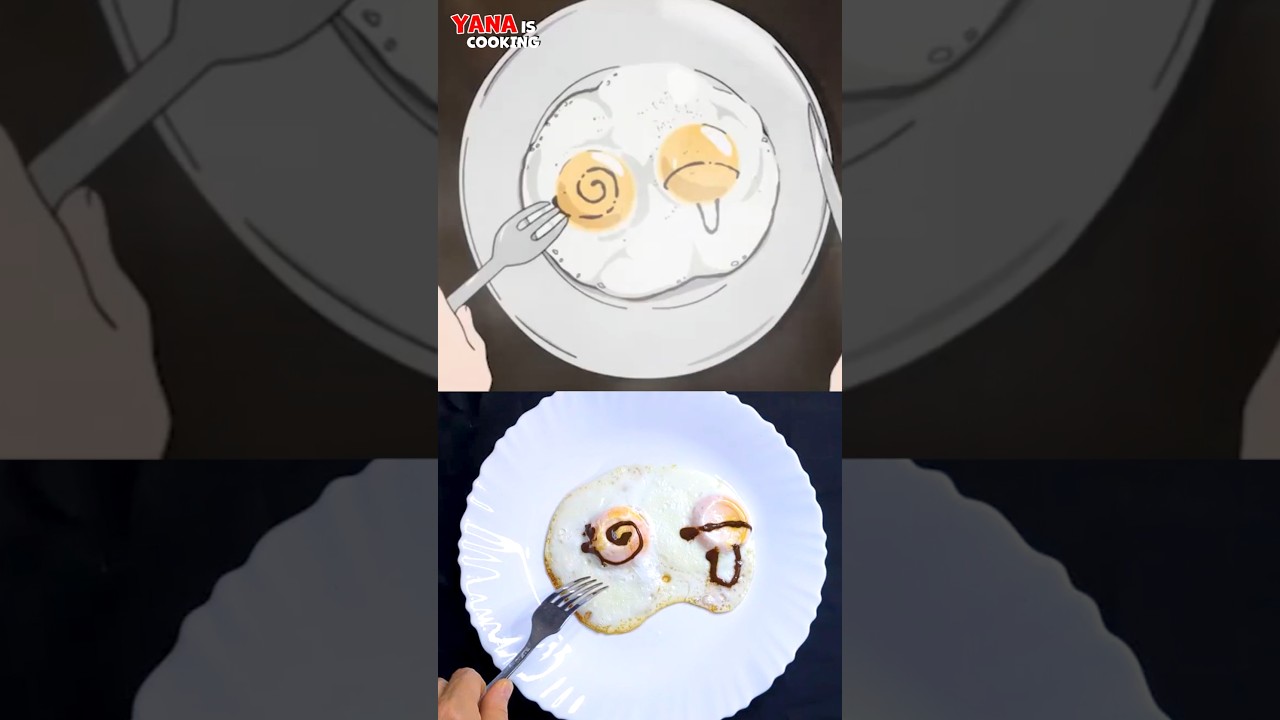 Itachi cooks fried eggs from Naruto #anime #cooking #eggs #naruto
