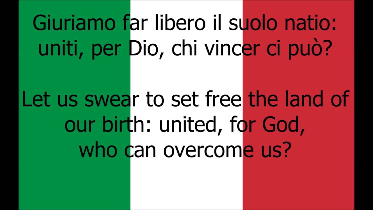 Italian National Anthem [Italian/English]