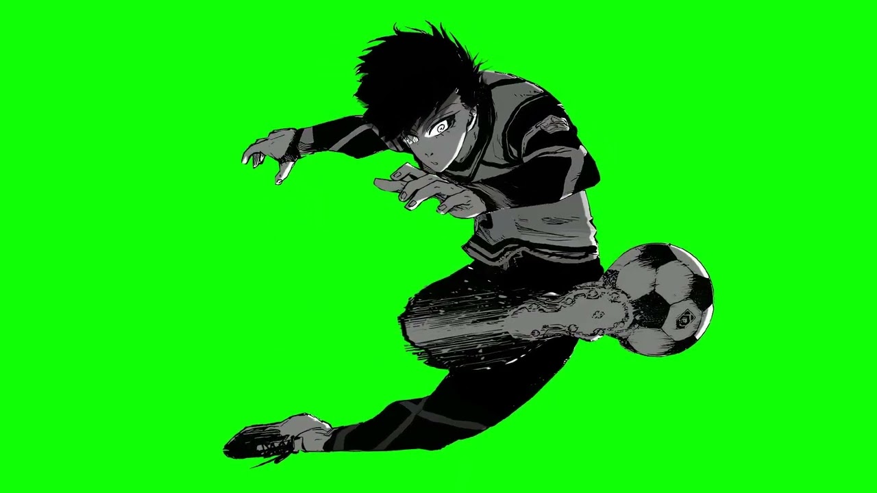 Itoshi Rin manga animation green screen #bluelock