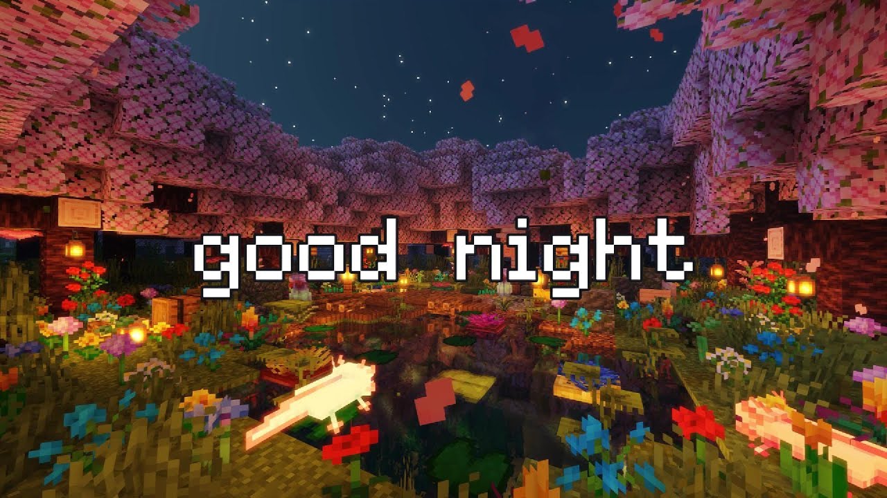 it's a beautiful night, go rest now...(soothing minecraft music + rain)