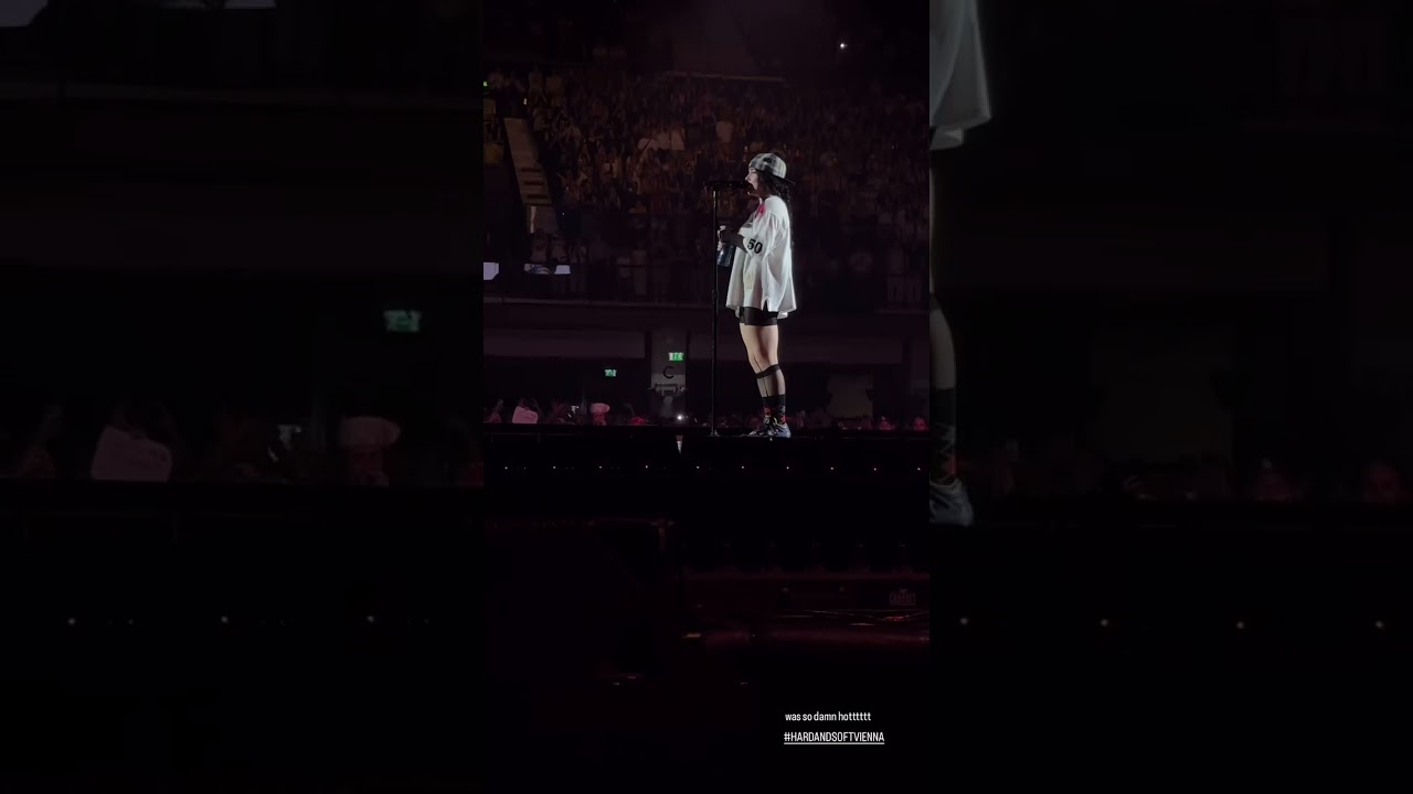 'It's a wee bit hot'-....her outfit😩 Billie Eilish_Hit me hard and soft the tour #vienna #austria N1