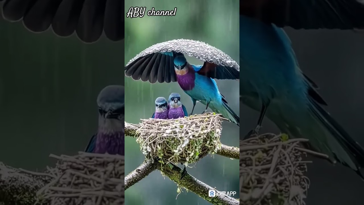 its wings can be an umbrella #bird #nature #hd #aby