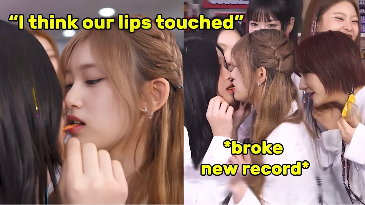 IVE LEESEO almost kissed KIIIKIII KYA when playing pepero game (two maknaes panicking)