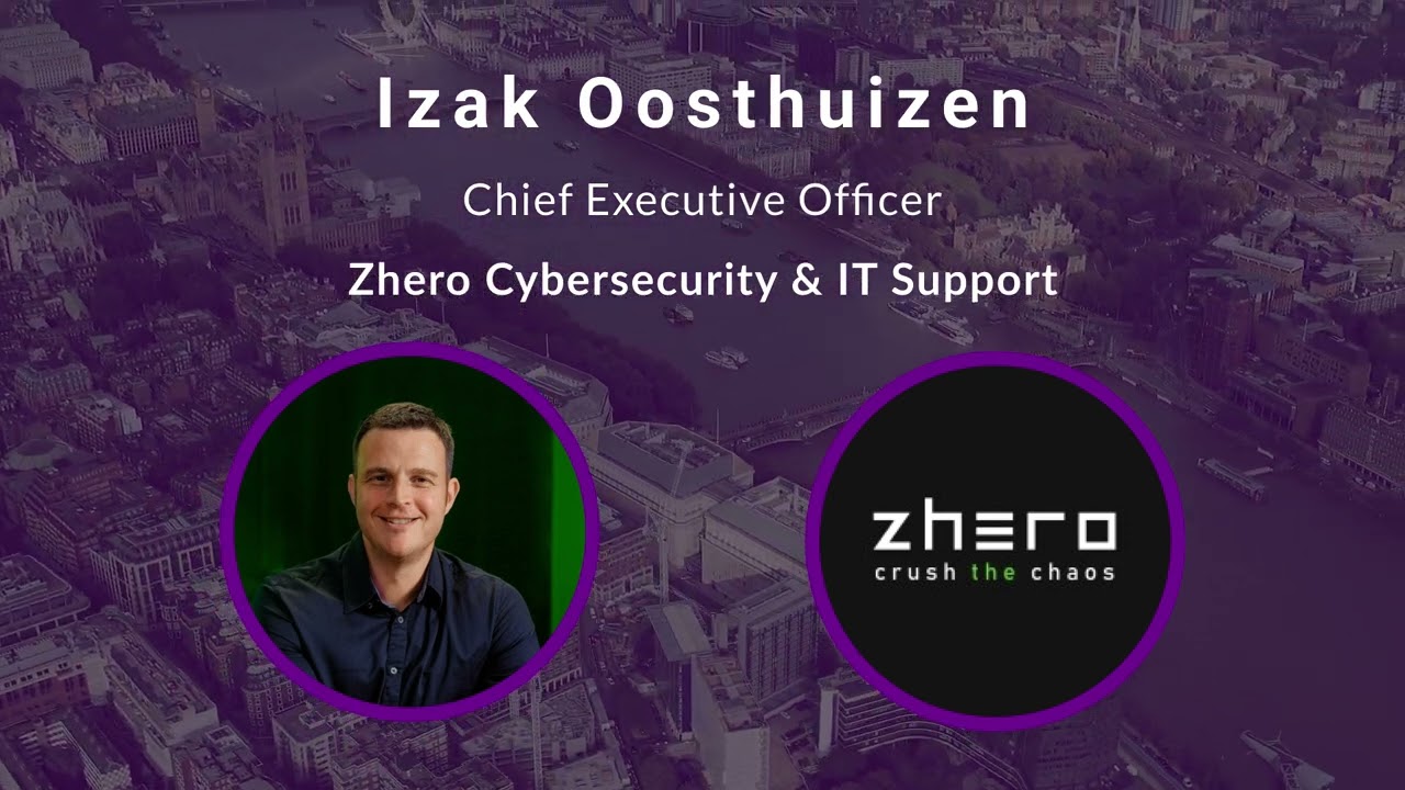 Izak Oosthuizen, Chief Executive Officer at Zhero Cybersecurity & IT Support, at HR Vision London