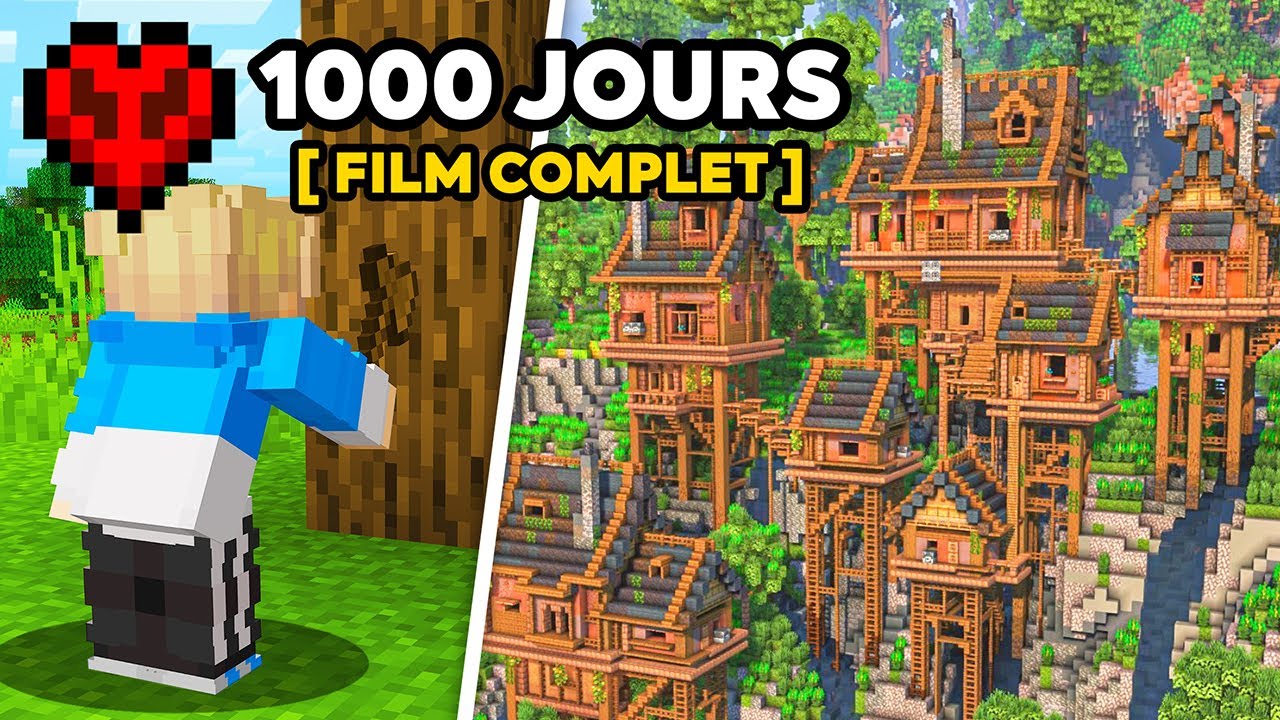 J'ai SURVÉCU 1000 Jours sur Minecraft Hardcore [Film complet]