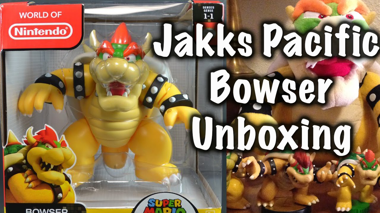 Jakks Bowser Figure Unboxing