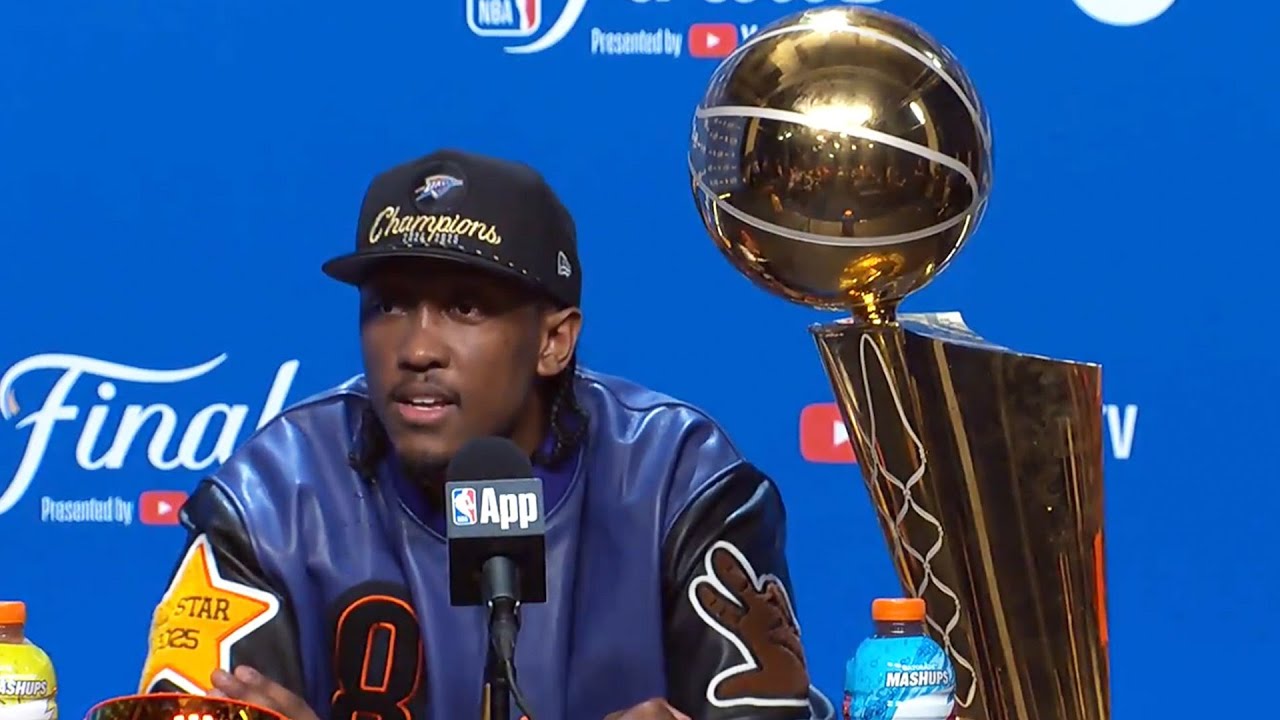 Jalen Williams FULL Postgame Interview After NBA Finals Win 🏆
