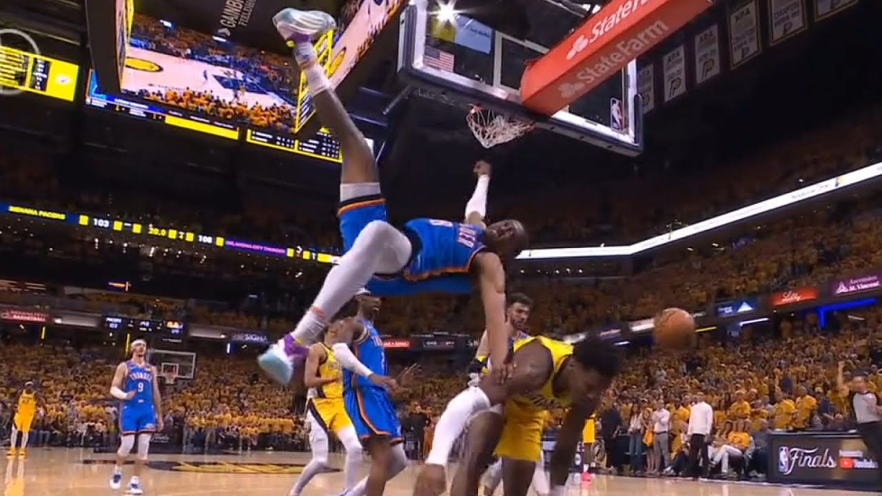 Jalen Williams scary fall at end of Game 4 as OKC even series 2-2 vs Pacers