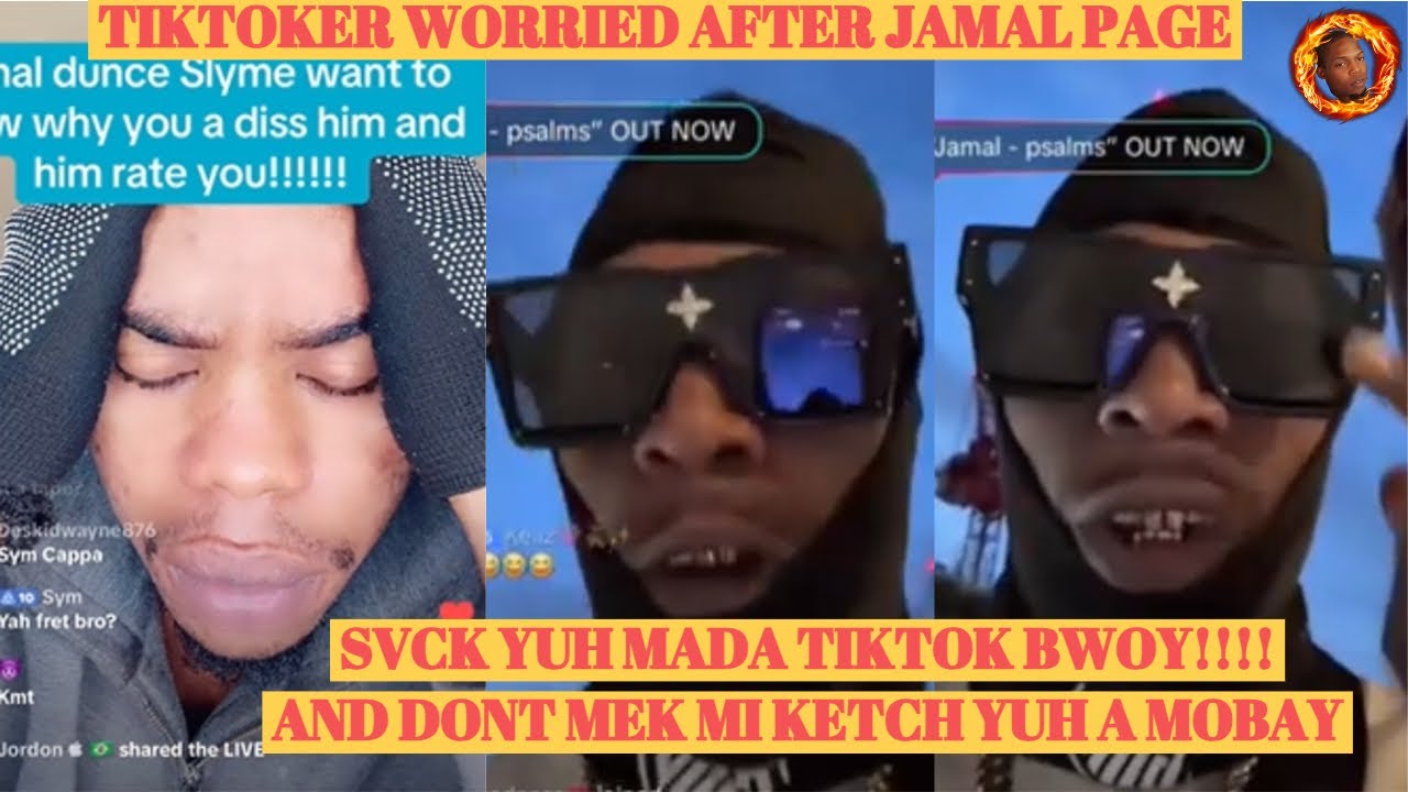 JAMAL DUNCEMAN THR3ATEN To BEAT Popular TIKTOKER Live On Camera SLYME React TRY To CALM JAMAL Down