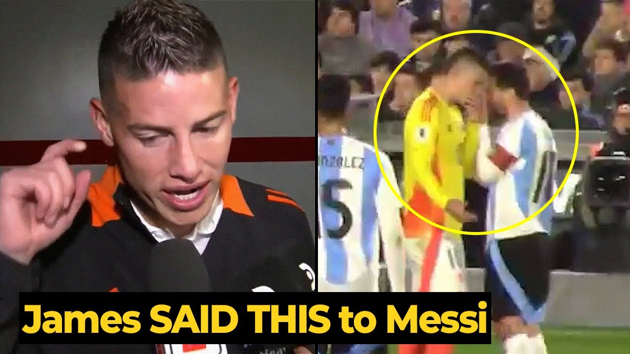 James Rodriguez commenting on what happened with MESSI during the game, look what he said...