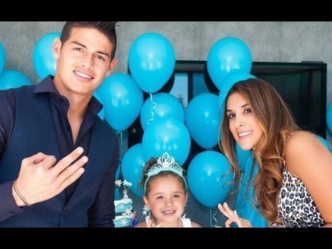 James Rodriguez With Wife[Daniela Ospina] && Daughter [Salomé Rodriguez Ospina]  2017