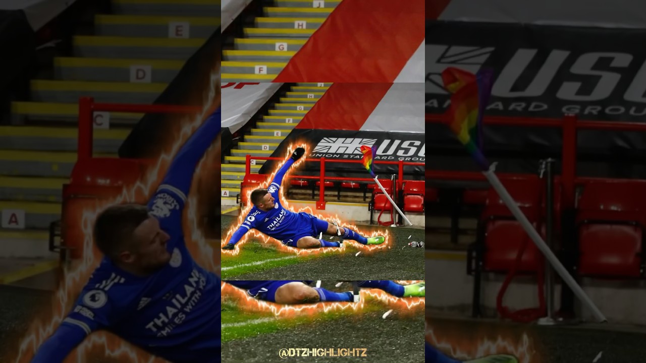 Jamie Vardy Kicks LGBTQ Flag 🥶#shorts