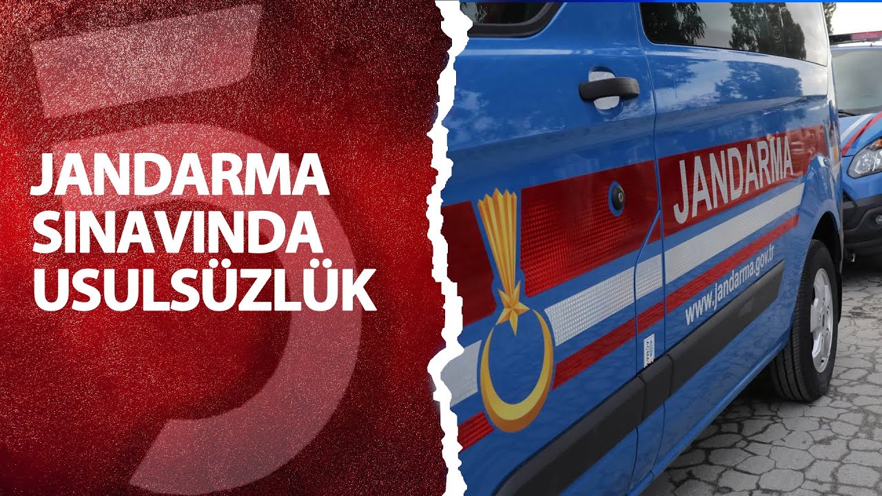Jandarma sınavında usulsüzlük