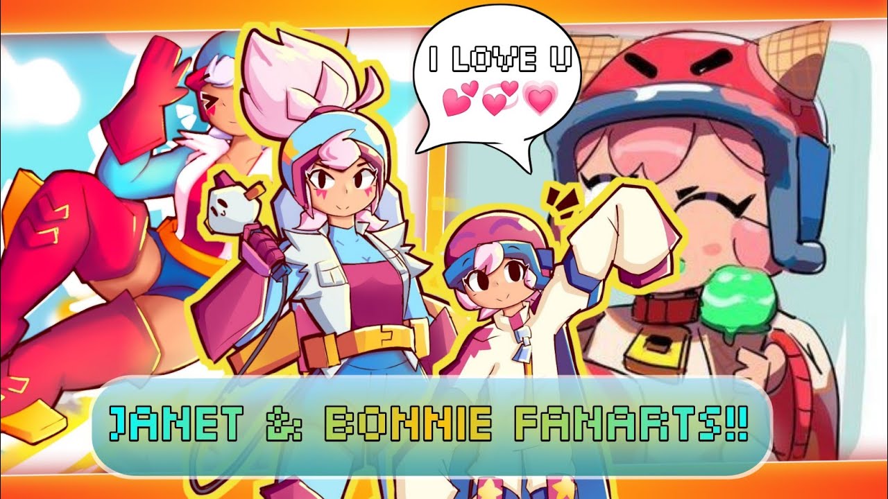 JANET & BONNIE FANARTS | LOS MEJORES FANARTS DE JANET & BONNIE DE BRAWL STARS #4