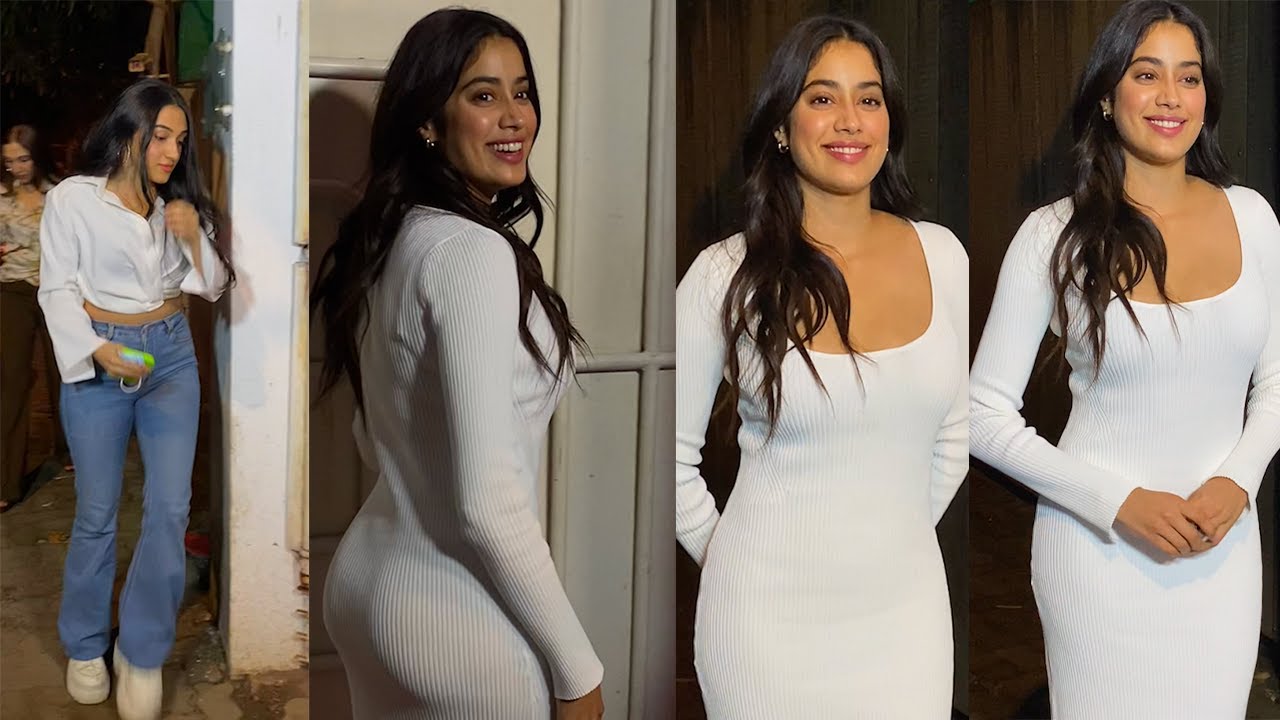 Janhvi Kapoor At Good Luck Jerry Movie Special Screening | Bollywood Chronicle