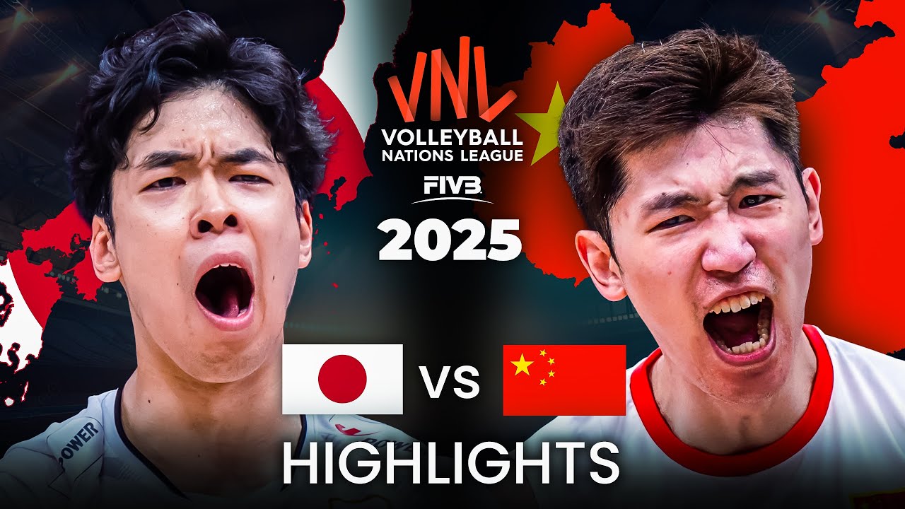 JAPAN 🇯🇵 vs CHINA 🇨🇳 | HIGHLIGHTS | Men's VNL 2025