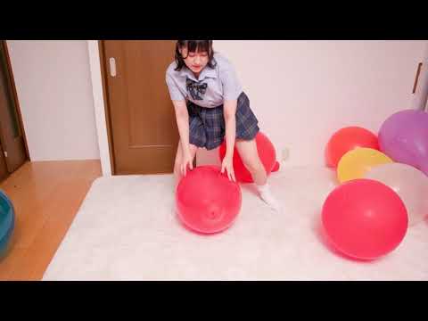 Japanese Looner Girl Riding Red Balloon
