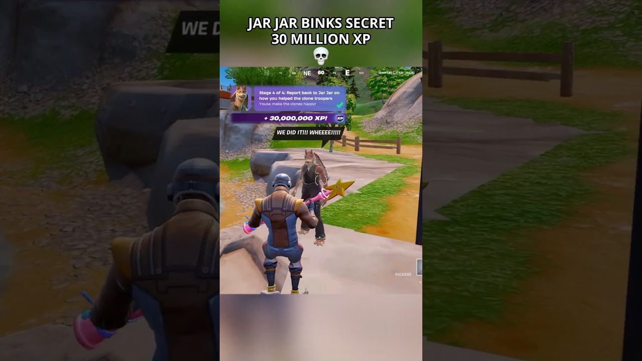 JAR JAR BINKS SECRET XP in Fortnite Season 3😳 (Chapter 6) #fortnite #foryou #fyp #shortsfeed