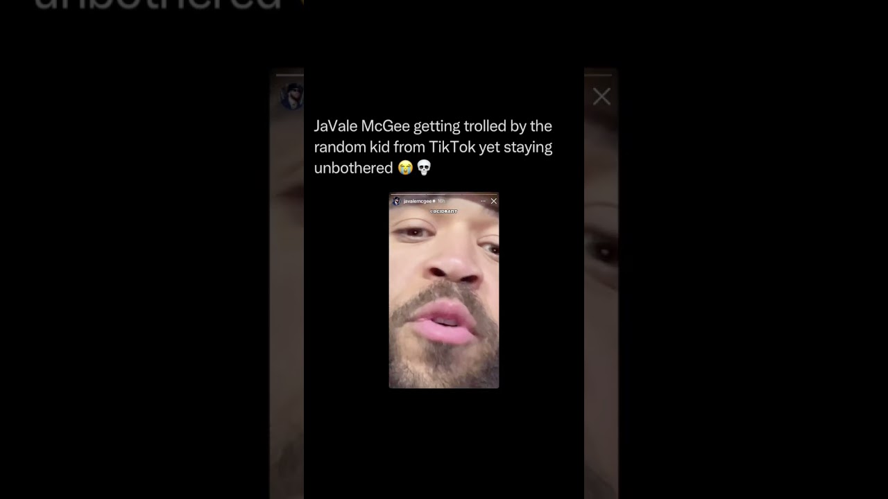 JaVale McGee gets recorded in his face by strange troll kid Matan Even | AcidRant Shorts