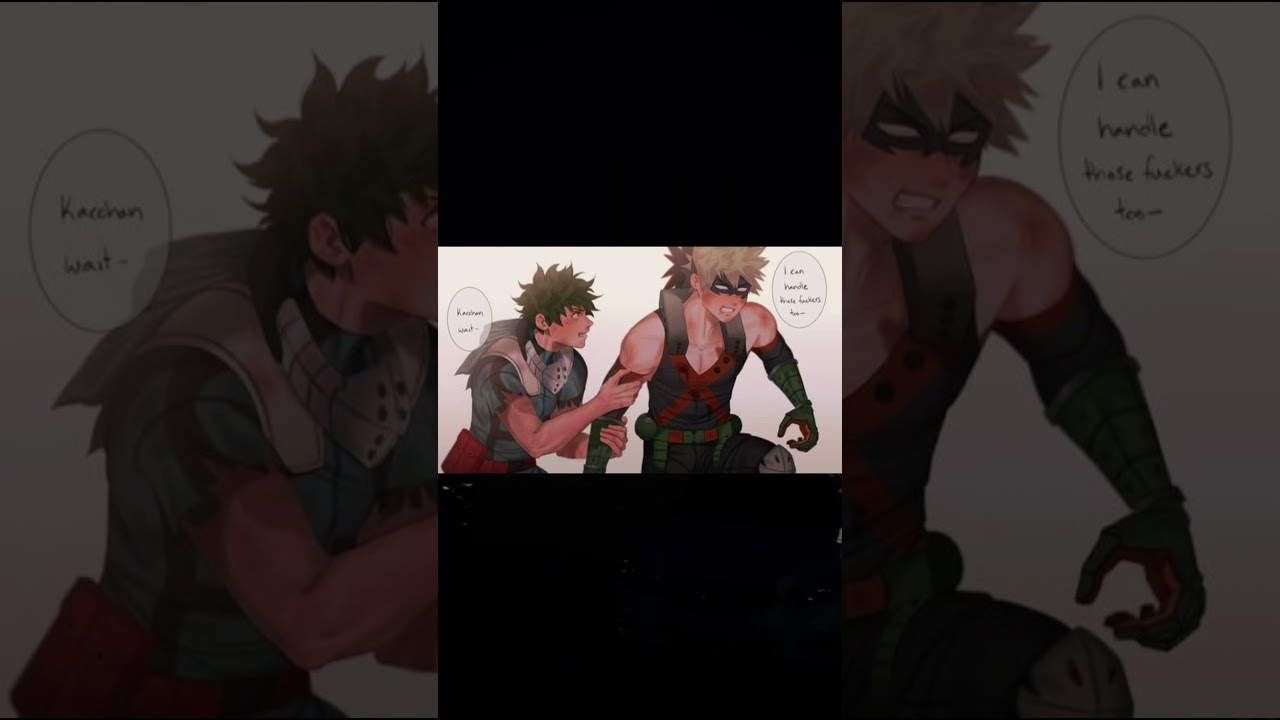 Jealous bakugou 😂