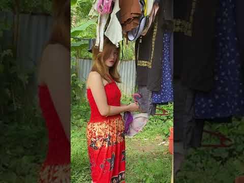 jemur daleman, southeast asia girl #gadiscantik #bali #villagelife #funnyvideo