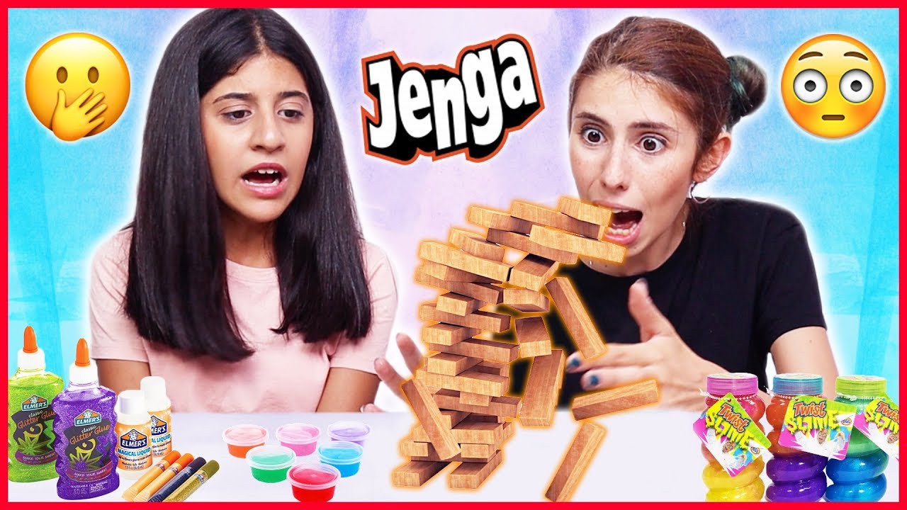Jenga Slime Challenge Kinetik Kum Slaym Dila Kent