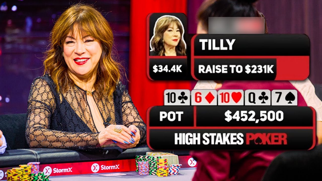 Jennifer Tilly Moves ALL-IN on High Stakes Poker vs Andrew Robl in HUGE Pot!