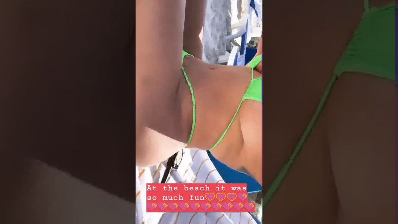Jenny Smith at the beach having romantic time with friends