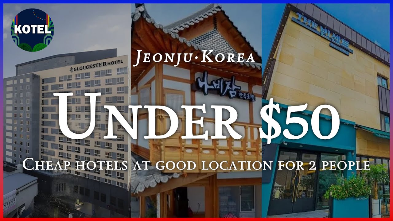 [Jeonju] TOP3 Cheap hotel for 2 people at good location under $50 (Oct 02 ~03) #koreatravel