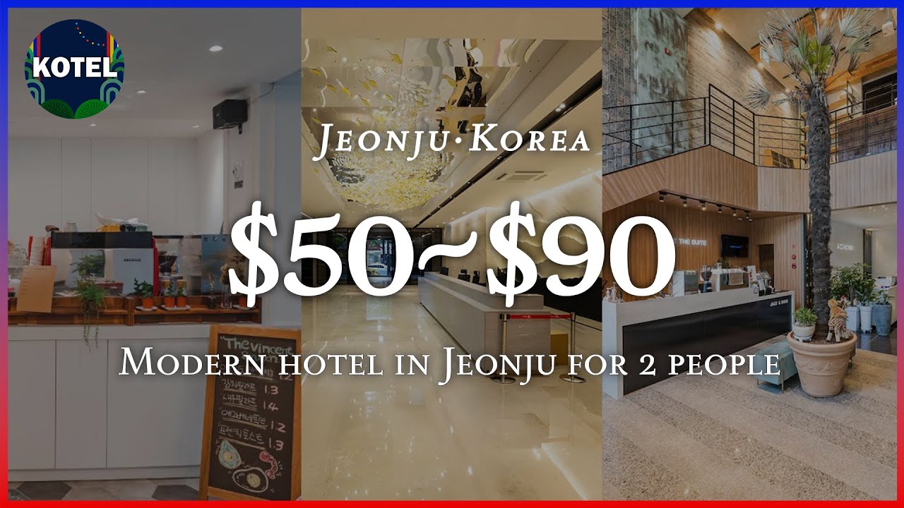 [Jeonju·Korea] TOP3 Modern hotel from $50 to $90 for 2 people (Jun 27~Jun 29) #koreatravel