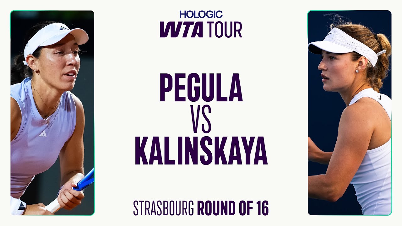 Jessica Pegula vs. Anna Kalinskaya | 2025 Strasbourg Round of 16 | WTA Match Highlights