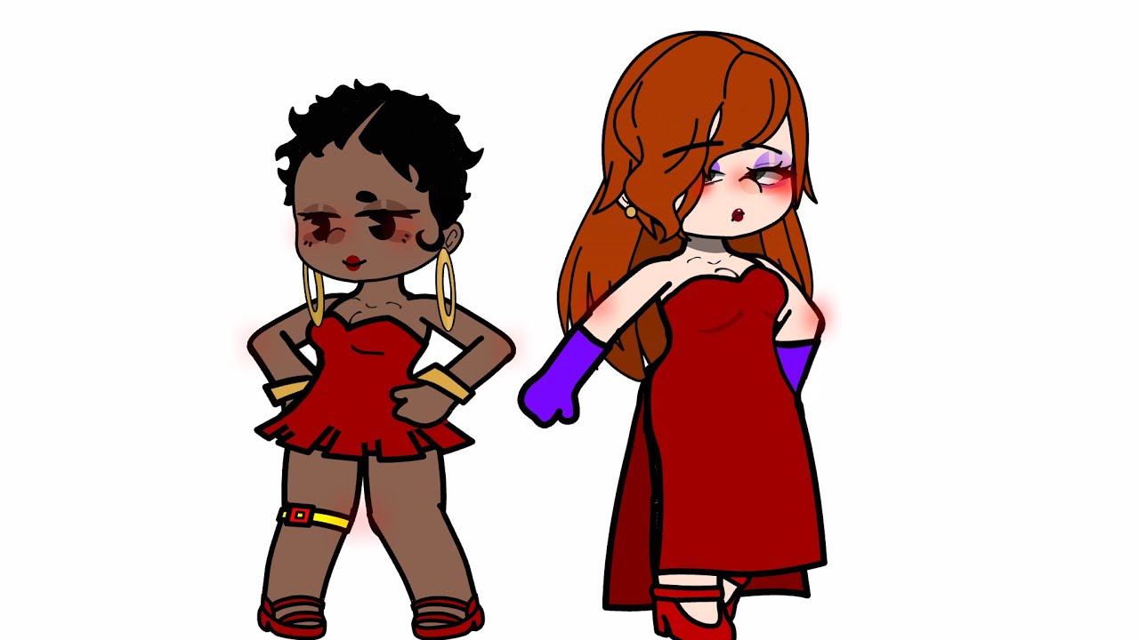 Jessica Rabbit and Betty Boop Swap outfits! Tw-Shaking,flashing
