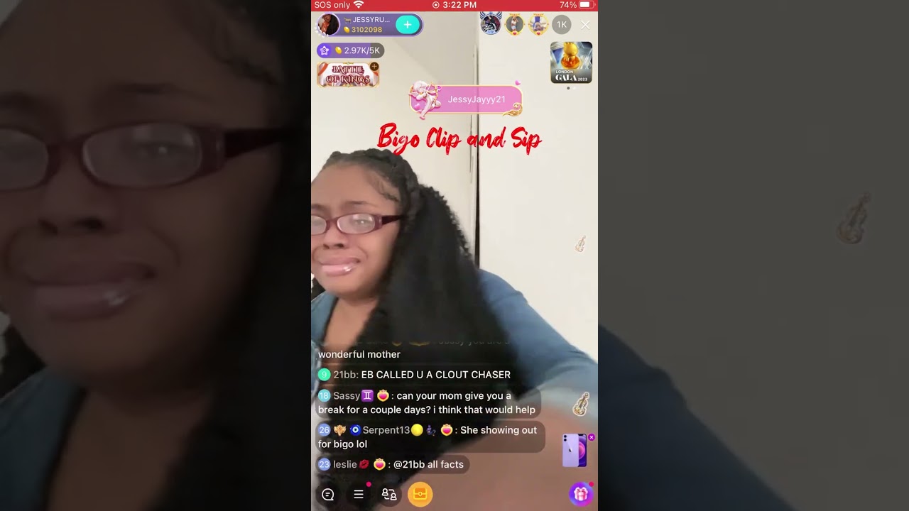 Jessy live after putting kids out-Brownie Bite/Leo join offer help with kids 3/20/23 #bigoclipandsip